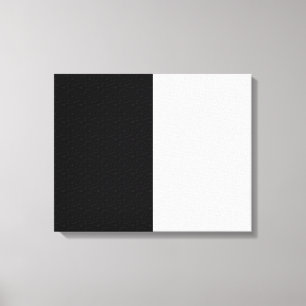 Textured Plain Black and White Canvas Print