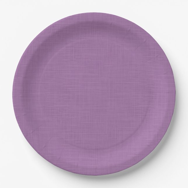 Textured pleasant lilac.  paper plates (Front)