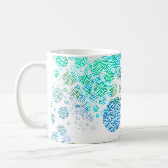 Textured Polka Dot Coffee Mug (Left)