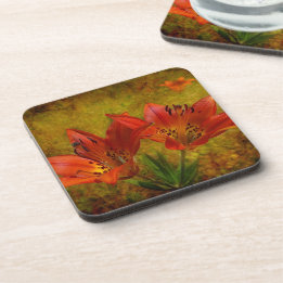 Textured Prairie Icon Beverage Coaster