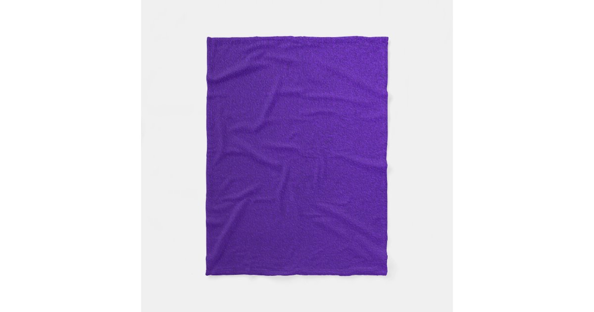 Textured Purple Fleece Blanket Zazzle