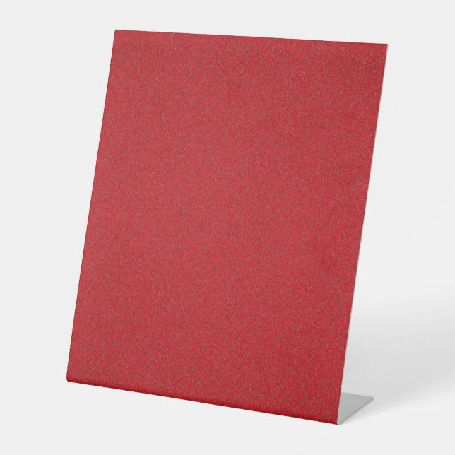 Textured Red Custom Pedestal Sign (Front)