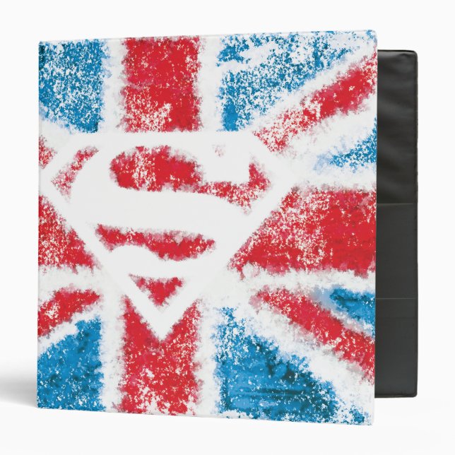 Textured S-Shield Over Flag 3 Ring Binder (Front/Inside)