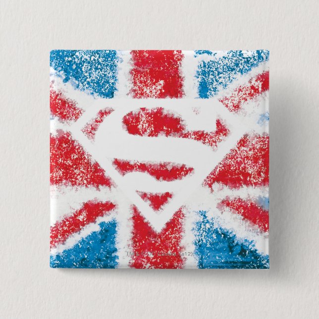 Textured S-Shield Over Flag Button (Front)
