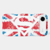 Textured S-Shield Over Flag Case-Mate iPhone Case (Back (Horizontal))