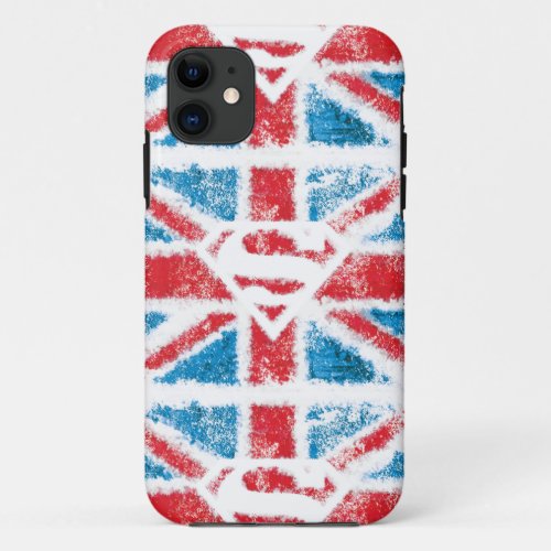 Textured S_Shield Over Flag iPhone 11 Case