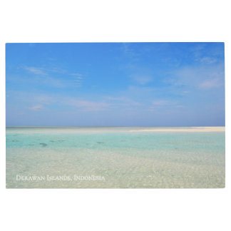 Textured Sandy Beach Coast Landscape Travel Photo Metal Print
