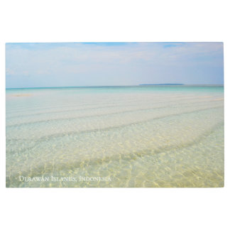 Textured Sandy Beach Coast Landscape Travel Photo Metal Print