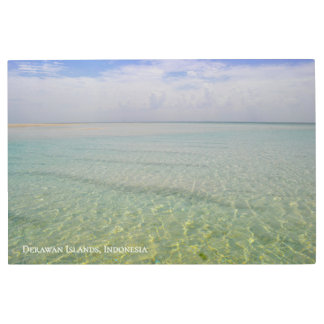 Textured Sandy Beach Coast Landscape Travel Photo Metal Print