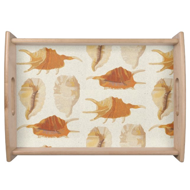 Textured Seashells Serving Tray (Front)