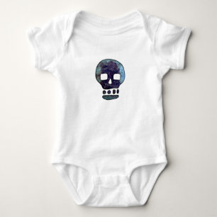 Textured Skull Baby Bodysuit