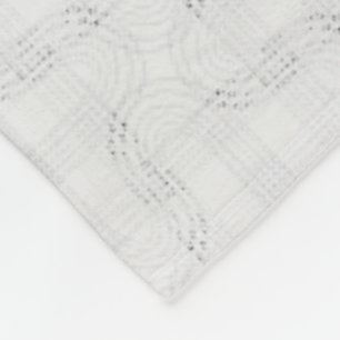 Textured solid white. fleece blanket