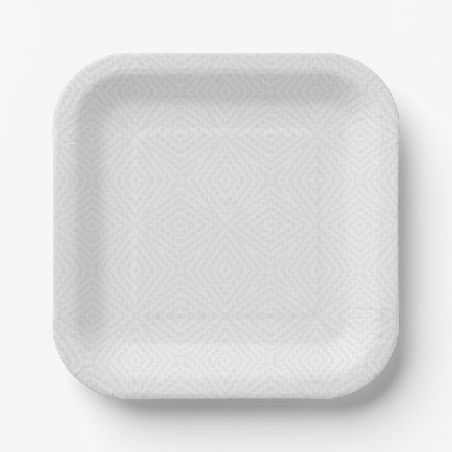 Textured solid white. paper plates (Front)