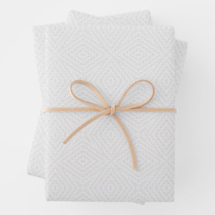 Textured solid white. wrapping paper sheets