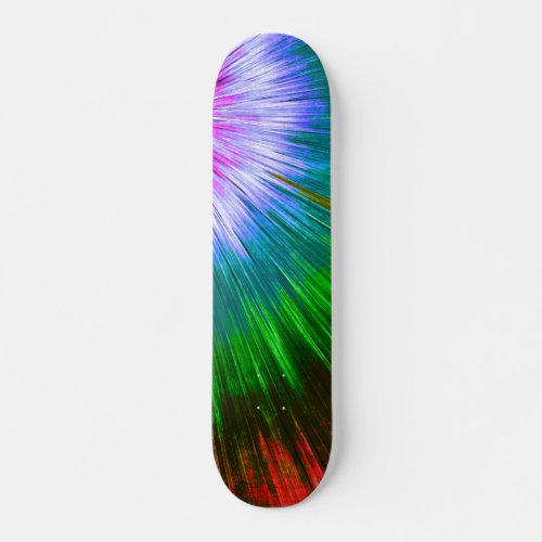 Textured Starburst Tie Dye Skateboard Deck