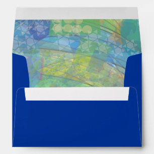 TEXTURED STARS Bar Bat Mitzvah Invitation Envelope