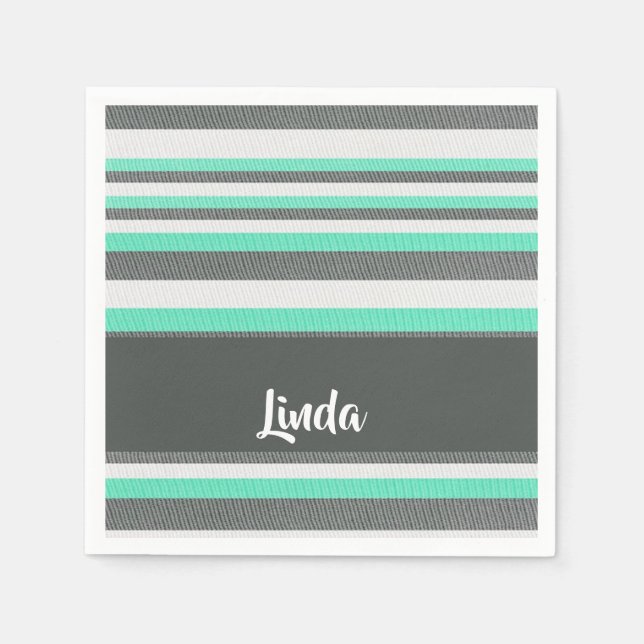Textured stripes pattern napkins (Front)
