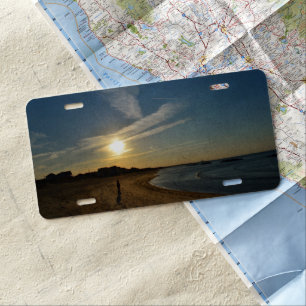 Textured Sunset by Shirley Taylor License Plate