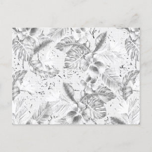 Textured Surface Postcard   Monochrome Design