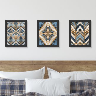 Textured Tapestry: Exploring the World of Patterns Wall Art Sets