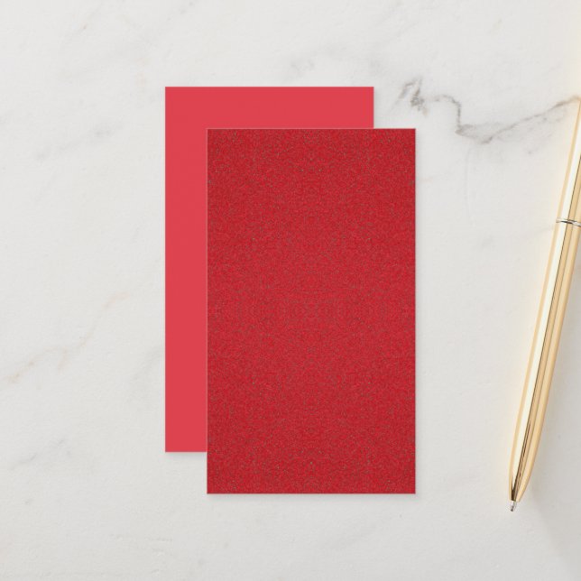 Textured Tomato Red Appointment Card – Customize (Front/Back In Situ)