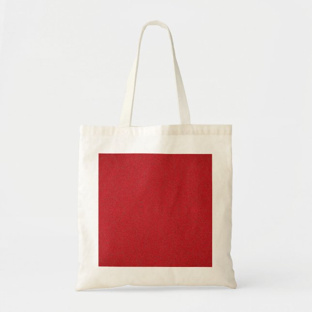 Textured Tomato Red Canvas Tote Bag – Customizable (Front)
