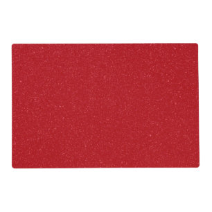 Textured Tomato Red Custom Laminated Placemat