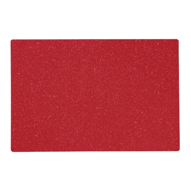 Textured Tomato Red Custom Laminated Placemat (Front)