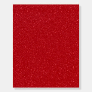 Textured Tomato Red Foam Board Print