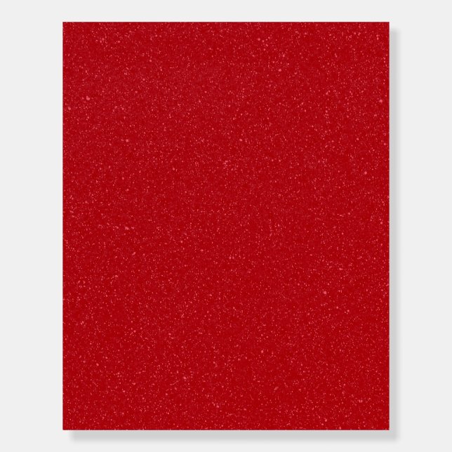 Textured Tomato Red Foam Board Print (Front)