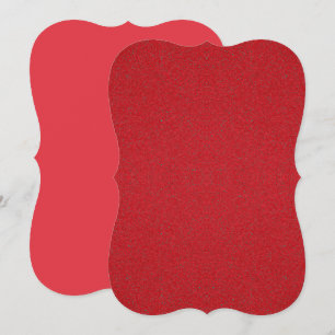 Textured Tomato Red Ornate Flat Card – Customize