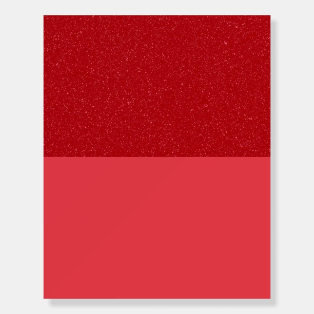 Textured Tomato Red Top Foam Poster Board (Custom) (Front)