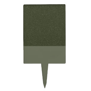 Textured Top Moss Green Cake Pick – Customizable