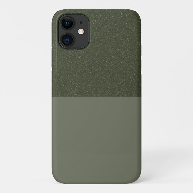 Textured Top Moss Green iPhone 11 Case – Customize (Back)