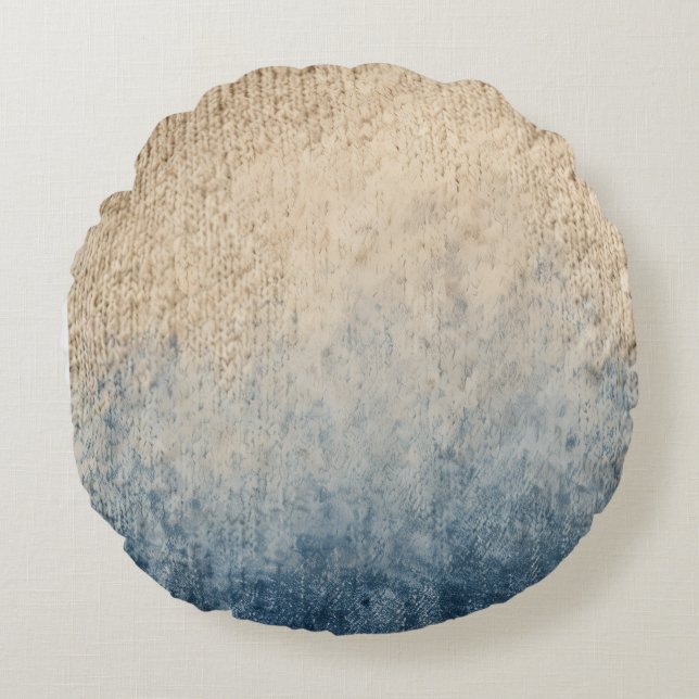 Textured Transition Round Pillow (Front)