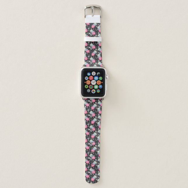 Textured Triangle Pineapple Pattern Apple Watch Band (Front)