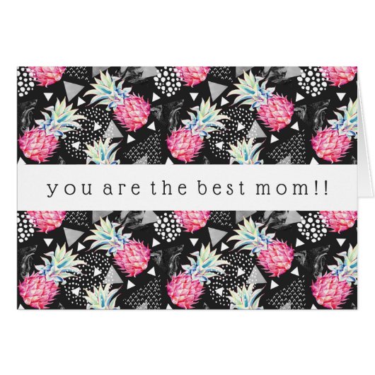 Textured Triangle Pineapple Pattern Cards (Front Horizontal)