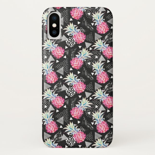 Textured Triangle Pineapple Pattern Case-Mate iPhone Case (Back)