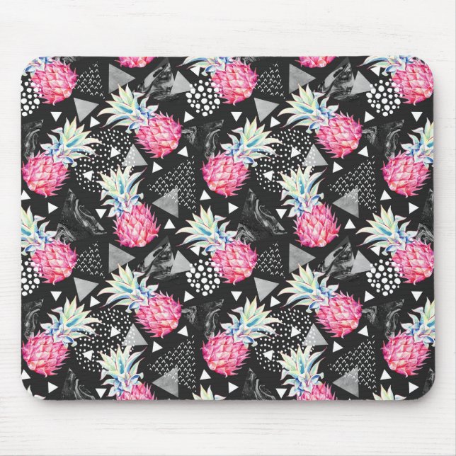 Textured Triangle Pineapple Pattern Mouse Pad (Front)
