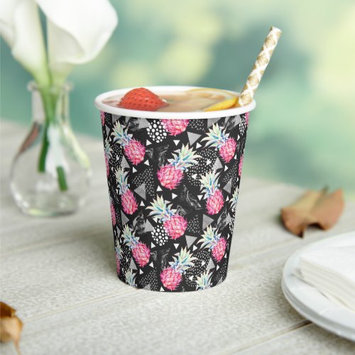 Textured Triangle Pineapple Pattern Paper Cups