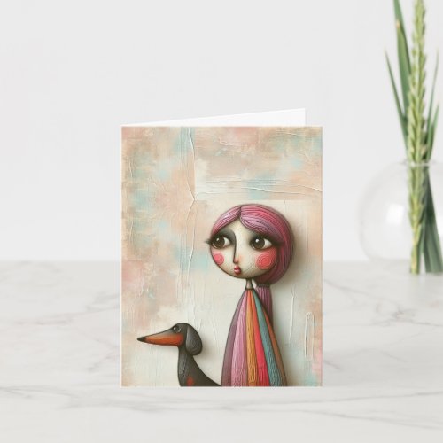 Textured Tribal Modern Art Any Occasion Card