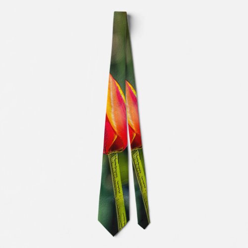 Textured Tulip Garden Neck Tie
