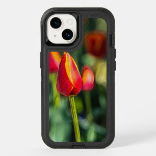 Textured Tulip Garden OtterBox iPhone 14 Case