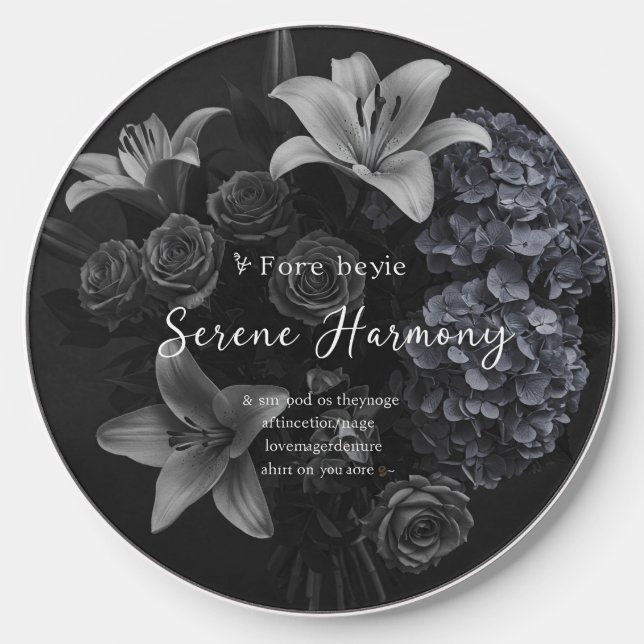 Textured Tulip Wireless Charger (Front)