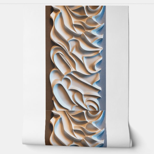 Textured vinyl wallpaper  (Unrolling)