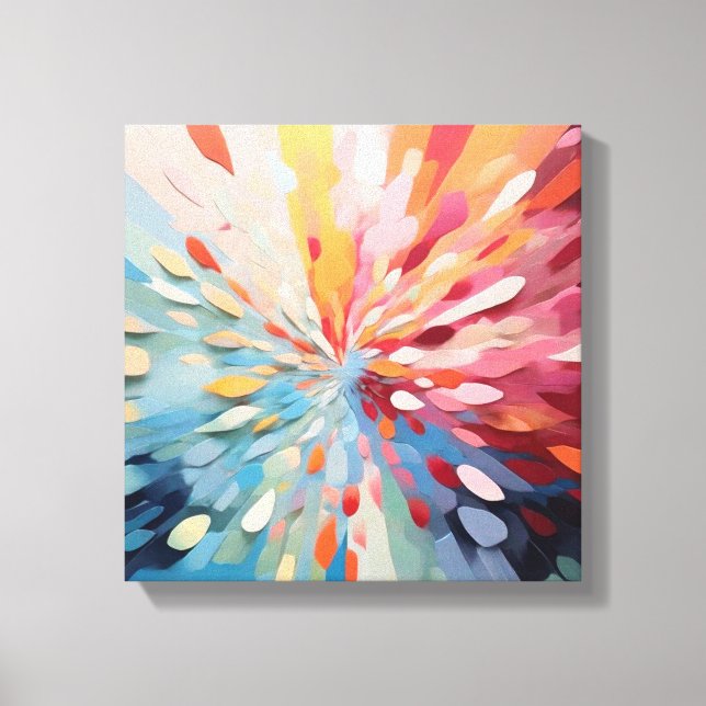 Textured Wall Art, Abstract   Canvas Print (Front)