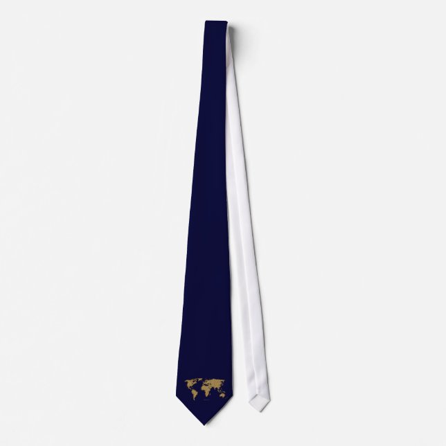 Textured WORLD MAP Tie (Front)