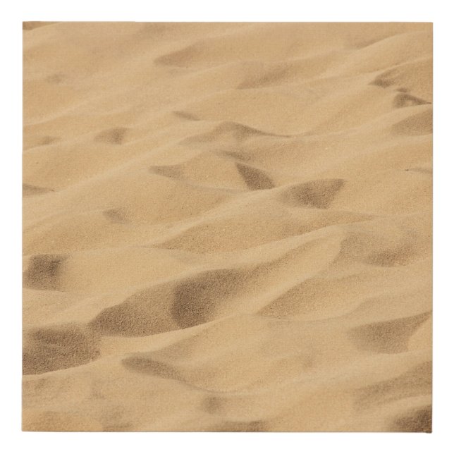 Textured yellow desert sand background. faux canvas print (Front)