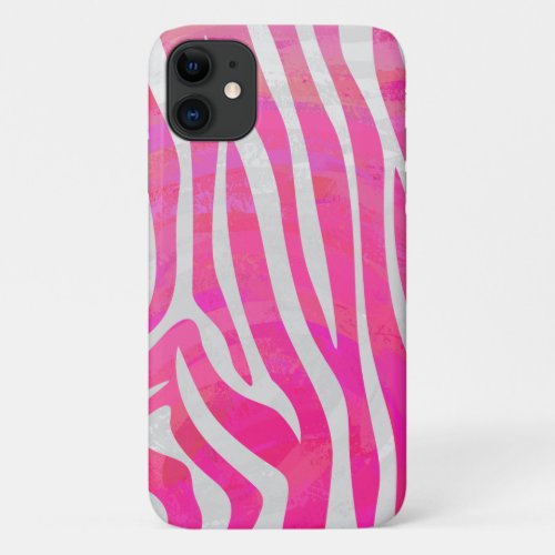 Textured Zebra Pattern iPhone 11 Case