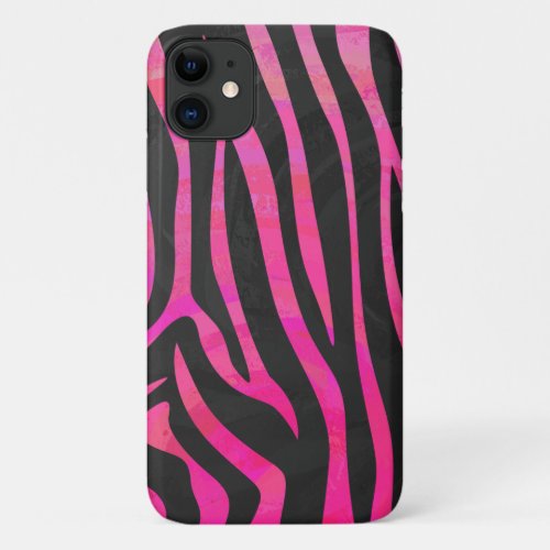 Textured Zebra Pattern iPhone 11 Case